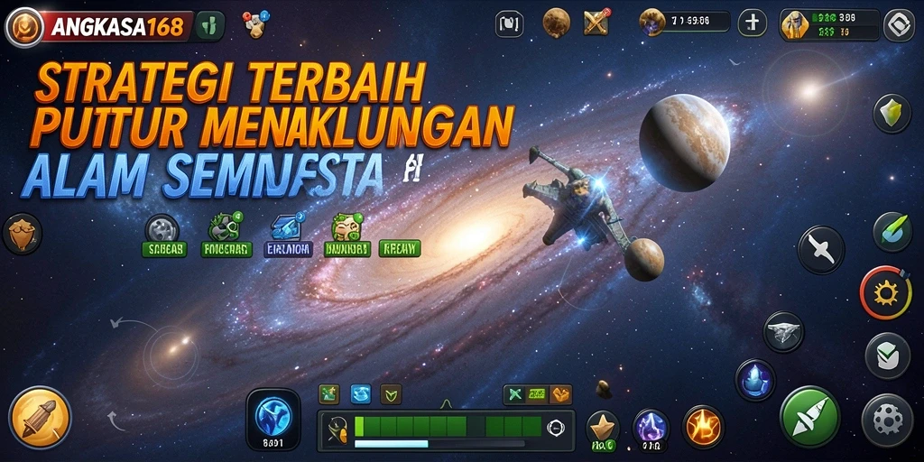 Tampilan menarik dari gameplay game strategi ANGKASA168