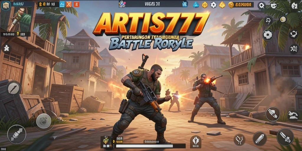 Tampilan menarik dari gameplay Battle Royale ARTIS777.