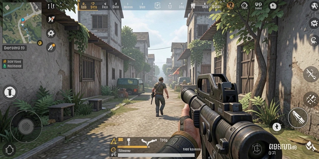 Tangkapan layar gameplay AYU89 yang menunjukkan aksi mendebarkan di arena TPS.