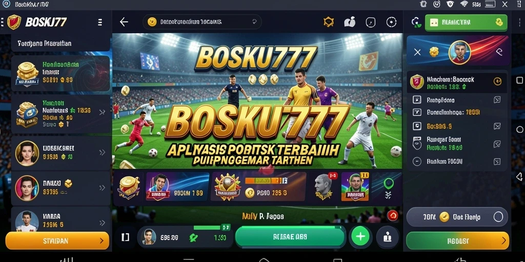 Tangkapan layar utama BOSKU777 yang menunjukkan gameplay taruhan olahraga.