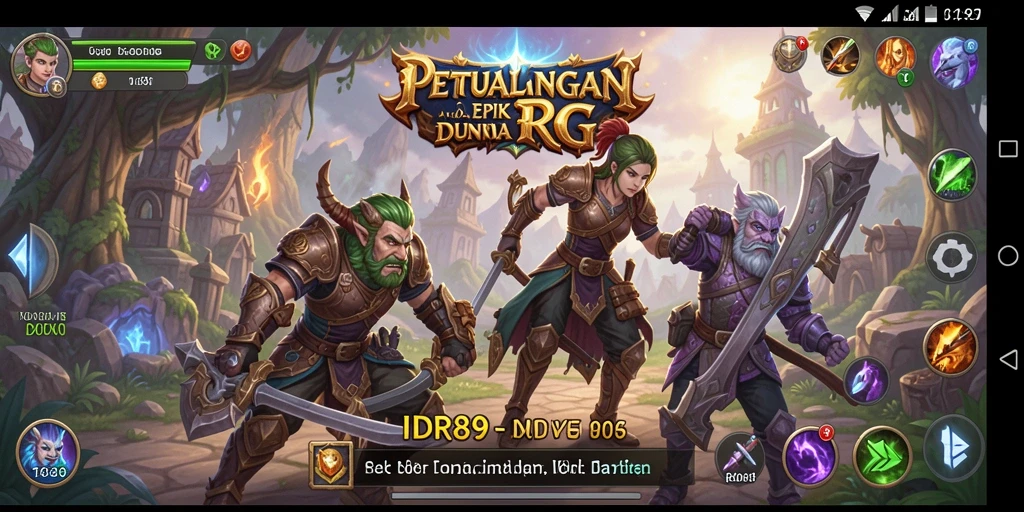 Tampilan gameplay RPG yang mendalam dan seru di IDR89.