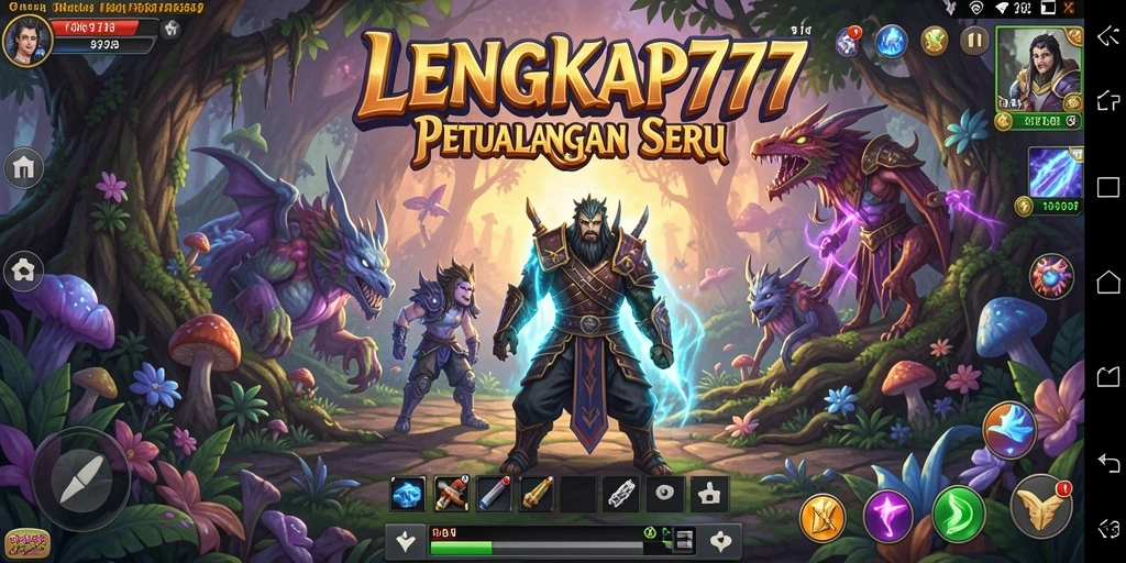 Tangkapan layar menunjukkan gameplay menarik di LENGKAP777 dengan aksi petualangan.