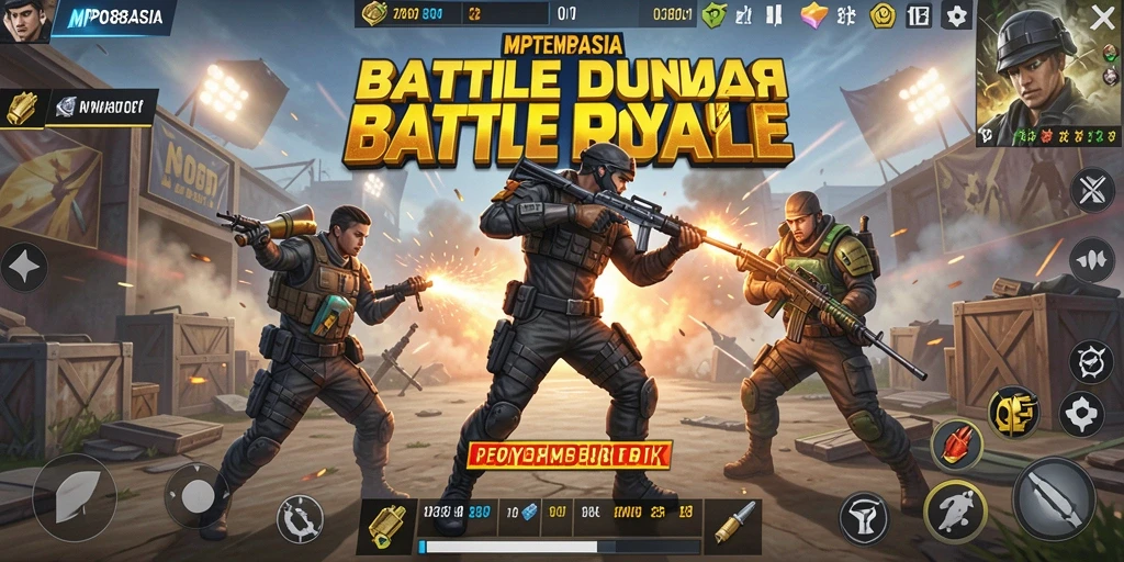 Tampilan seru pertempuran di arena Battle Royale MPO88ASIA