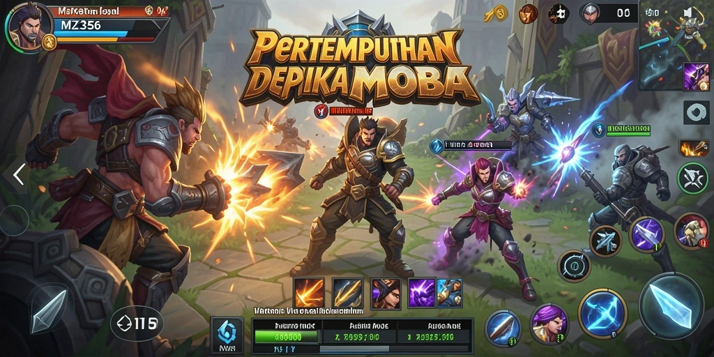Gameplay seru MZ356 dengan pertarungan antara tim.