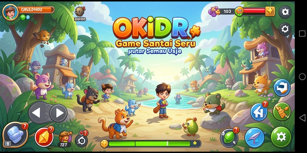 Tampilan gameplay OKIDR yang seru dan menyenangkan.