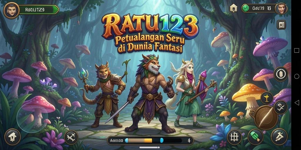 Screenshot gameplay yang menampilkan aksi petualangan dari RATU123.
