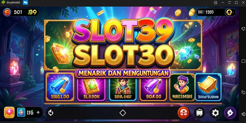 Tampilan menarik dan gameplay seru di SLOT39 dengan berbagai mesin slot.